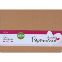 Papermania Cards W/Envelopes 5"X7" 50/Pkg-Recycled Kraft