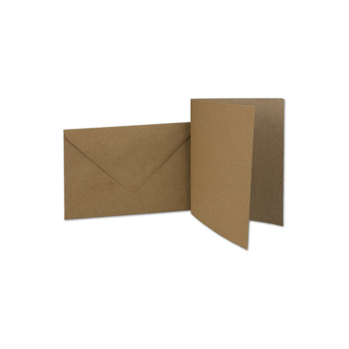 150x Kraft-Papier Brief-Umschläge sandbraun gefüttert Nassklebung ohne Fenster weißes Seidenfutter Serie UmWelt 114 x 162 mm Recycling Umschläge DIN C6 
