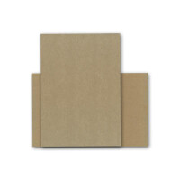 200 Kraftpapier-Karten DIN A5 Natur-Braun Umweltpapier 14,8 x 21,0 cm - 280 g/m² Recycling-Papier 100% ökologische Kraft-Papier-Bogen von Ihrem Glüxx-Agent