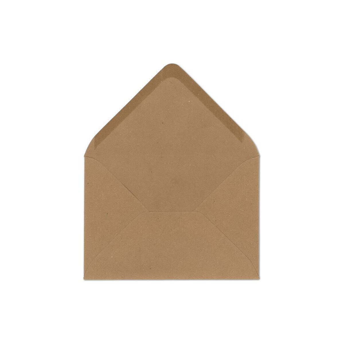 120 g/m² Nassklebung Post-Umschläge ohne Fenster ideal für Weihnachten Grußkarten Einladungen von Ihrem Glüxx-Agent 25 DIN C5 Briefumschläge Kraftpapier Vintage Braun Recycling 22,5 x 15,7 cm 