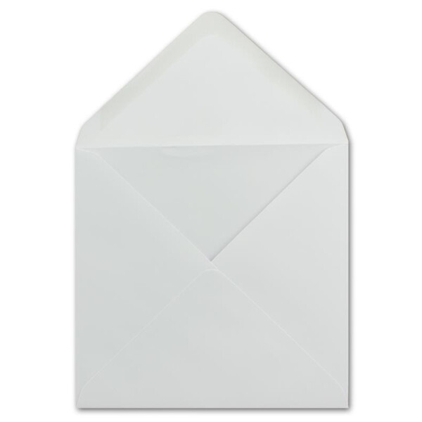 50 Quadratische Briefumschlage Weiss 14 X 14 Cm 90 G M Nassklebung Po 12 50