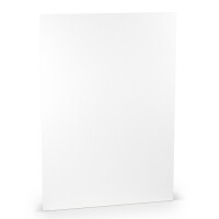 PAPERADO 150x Bastelkarton DIN A4 - Weiß gerippt 220 g/m² Tonkarton - Dickes Bastelpapier in 29,7 x 21 cm Malen, Basteln perfekte Bastelpappe
