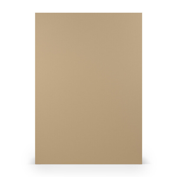 PAPERADO 75x Bastelkarton DIN A4 - Haselnuss gerippt Braun 220 g/m² Tonkarton - Dickes Bastelpapier in 29,7 x 21 cm Malen, Basteln perfekte Bastelpappe