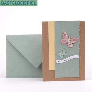 PAPERADO 200x Bastelkarton DIN A4 - Flamingo gerippt Rosa 220 g/m² Tonkarton - Dickes Bastelpapier in 29,7 x 21 cm Malen, Basteln perfekte Bastelpappe