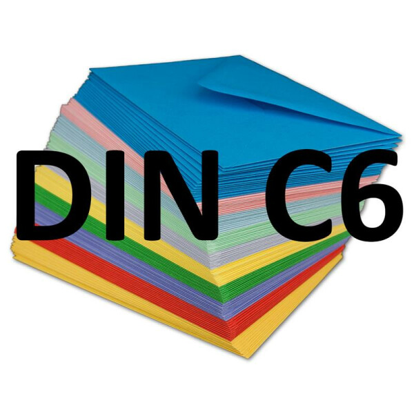 DIN C6 - Bunt