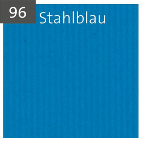 Stahlblau gerippt