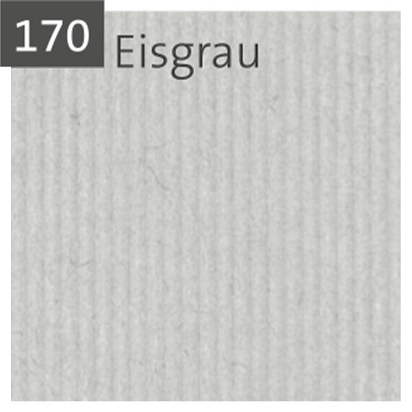 Eisgrau gerippt