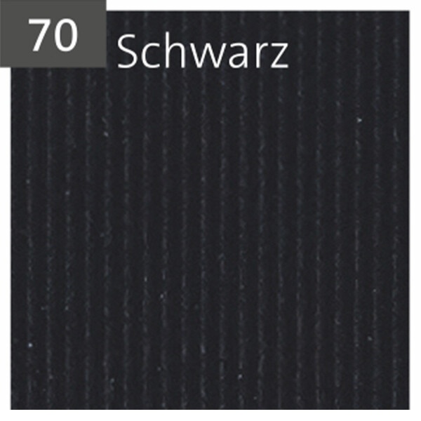 Schwarz gerippt