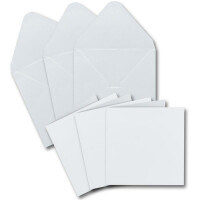 Quadratische Karten inklusive Briefumschl&auml;ge Set...