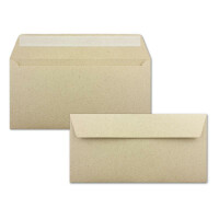 Graspapier Umschlag mit Haftklebung und Nassklebung