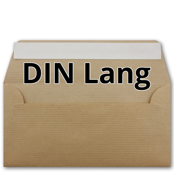 Kraftpapier gerippt  - DIN Lang